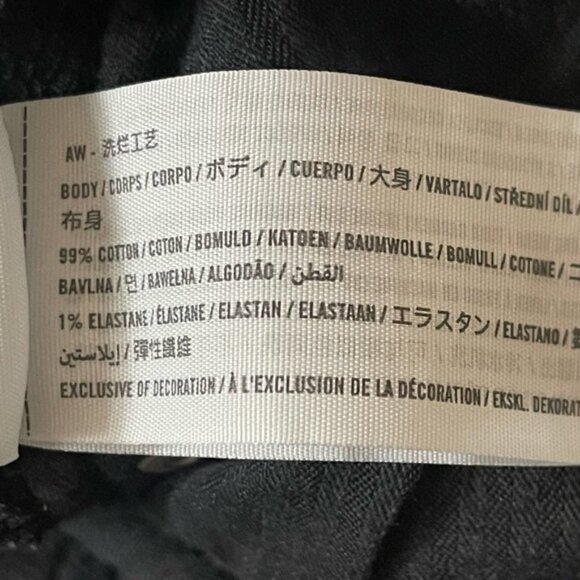 Abercrombie & Fitch Ultra High Rise 90s Straight Jean washed black size 29 - Picture 12 of 12